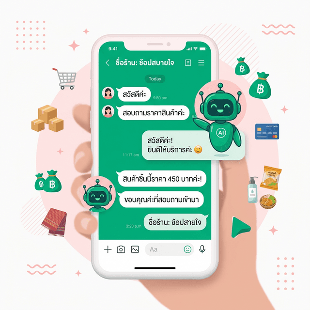 ทำไมร้านค้าออนไลน์ถึงต้องใช้ AI ตอบ LINE แทนพิมพ์เอง